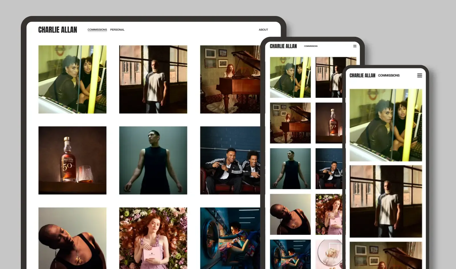 Charlie Allan Photography website